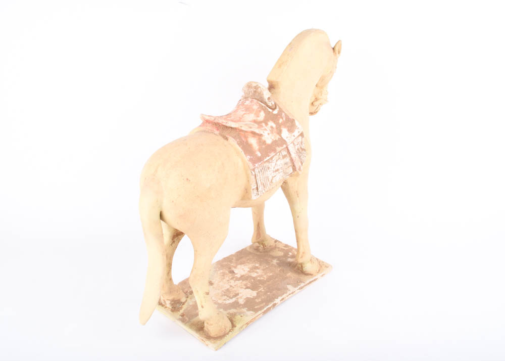 c.1850 Chinese Ceramic Horse Sculpture