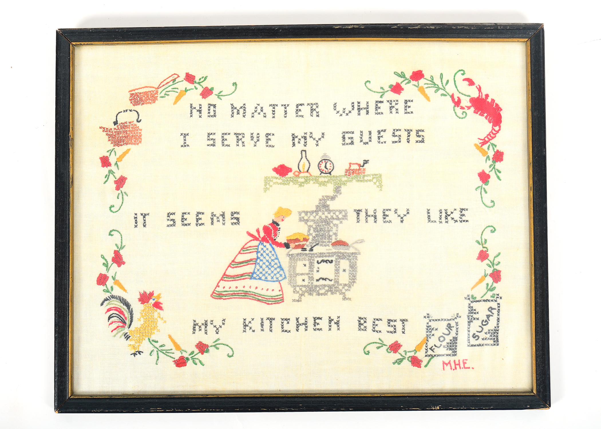 Collection of Framed Needlepoints and Prints