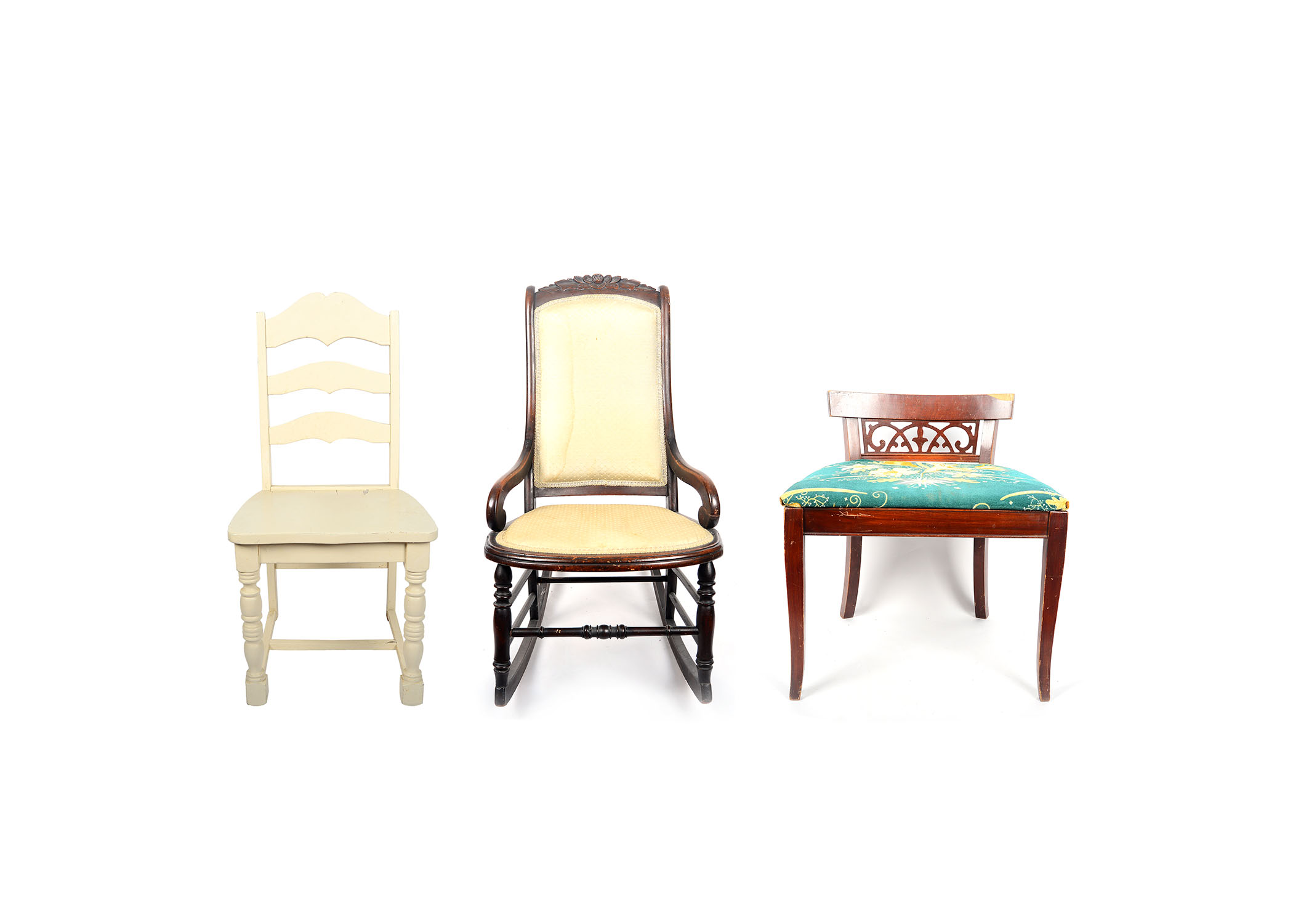 Grouping of Three Vintage Chairs