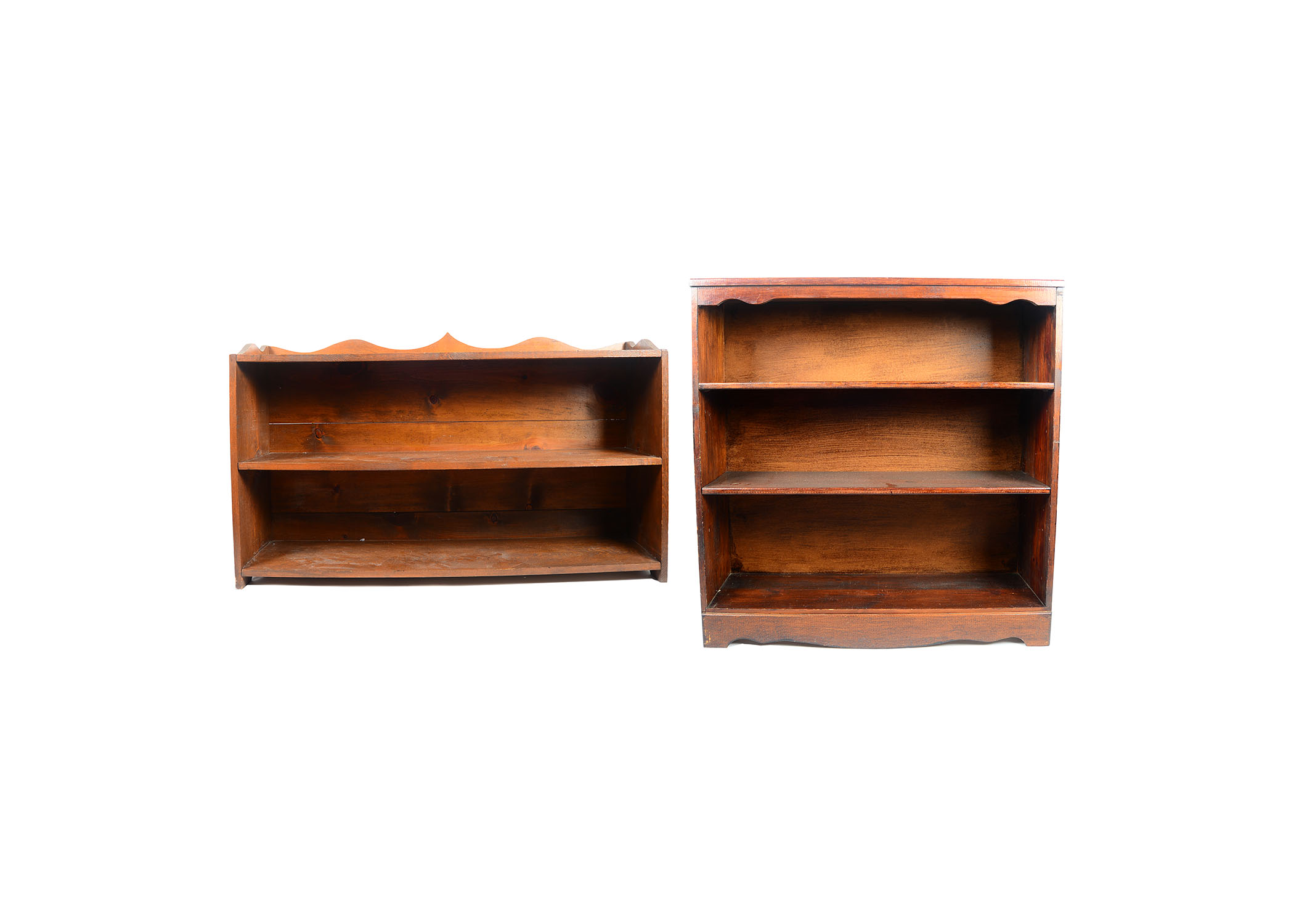 Pair of Wooden Bookshelves