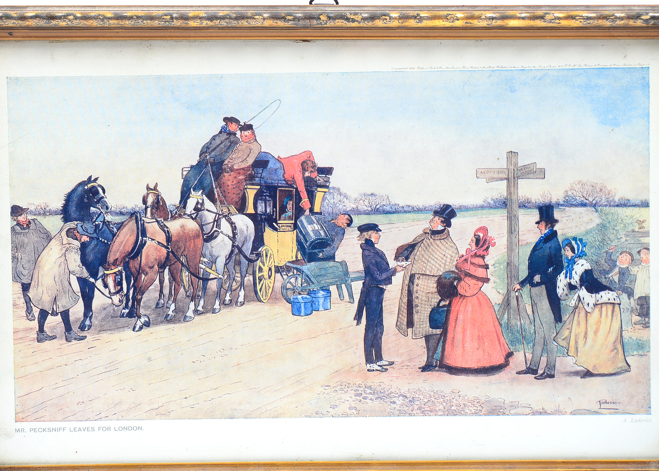 Three Framed Albert Ludovici Prints