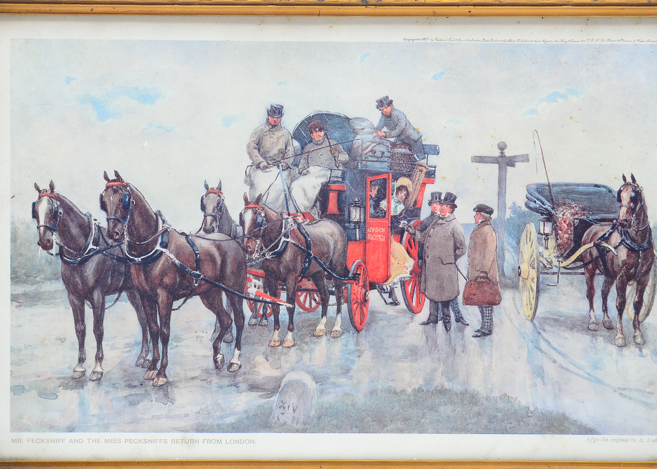 Four Framed Albert Ludovici Prints