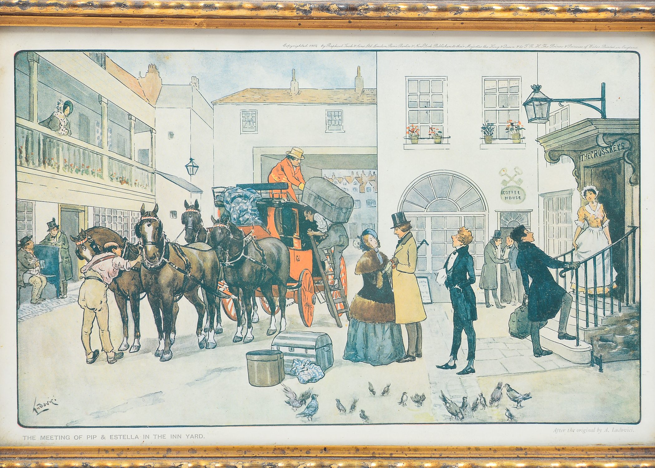 Four Framed Albert Ludovici Prints