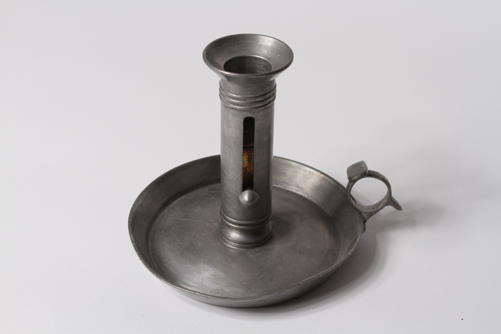 Pewter Chamberstick Candle Holders