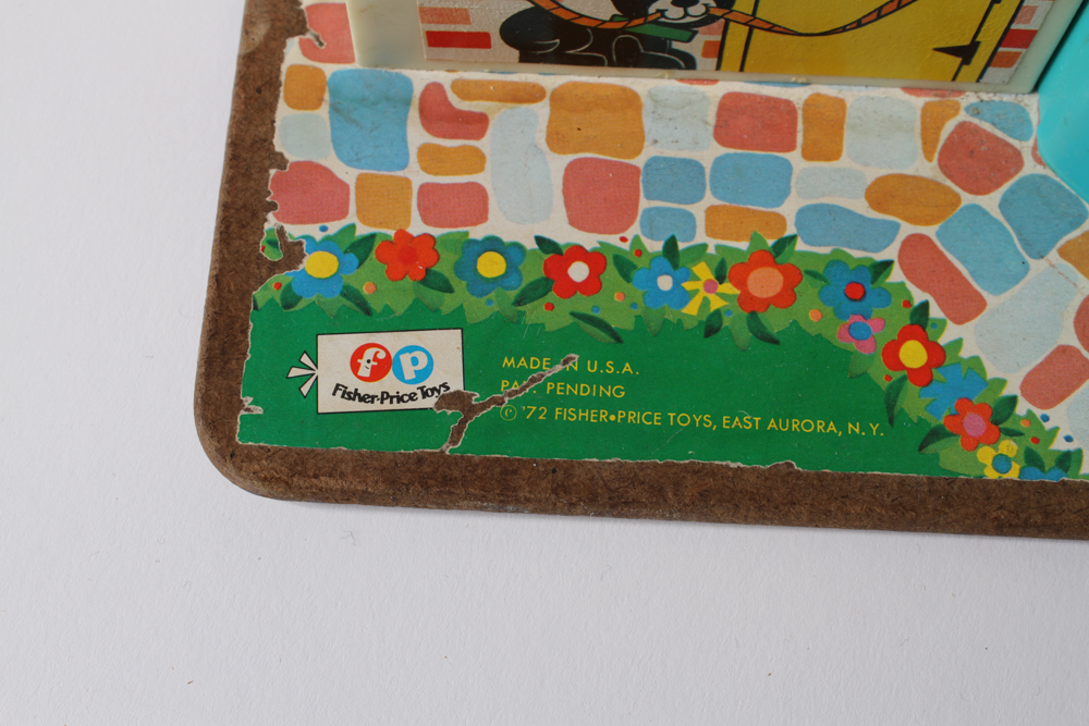 Vintage Fisher Price Barn with Animals and Merry-Go-Round Toys