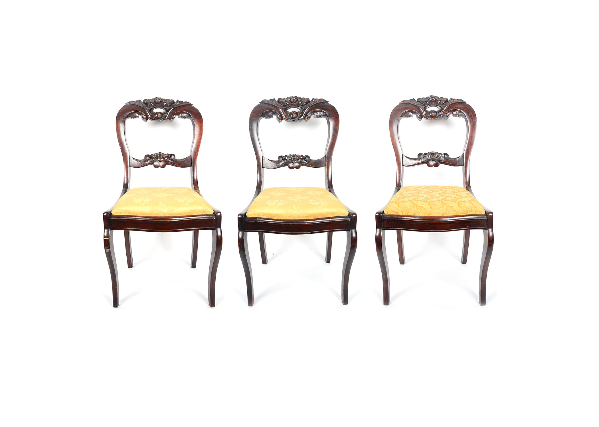 Set of Three Vintage Dining Chairs