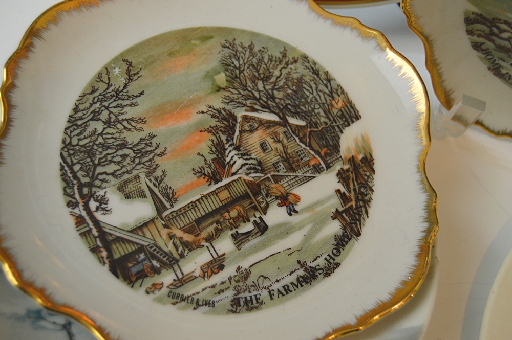 Collectible Plates with River Boats