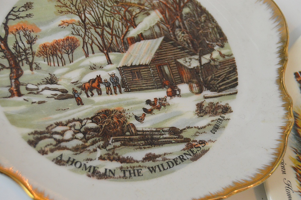 Collectible Plates with River Boats