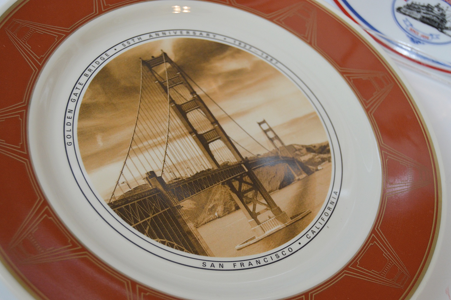 Collectible Plates with River Boats