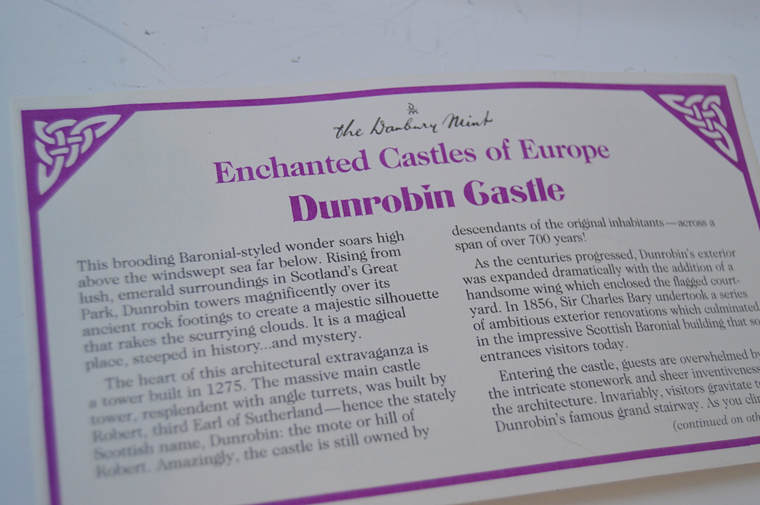 Pair of Castle Models