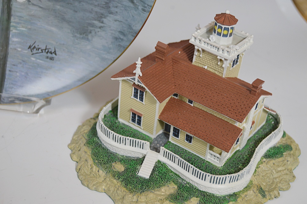 Lighthouse Models and Collectible Plate