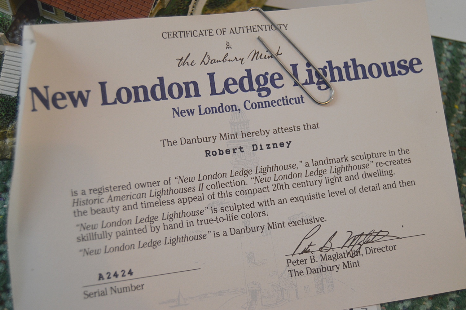 Lighthouse Models and Collectible Plate