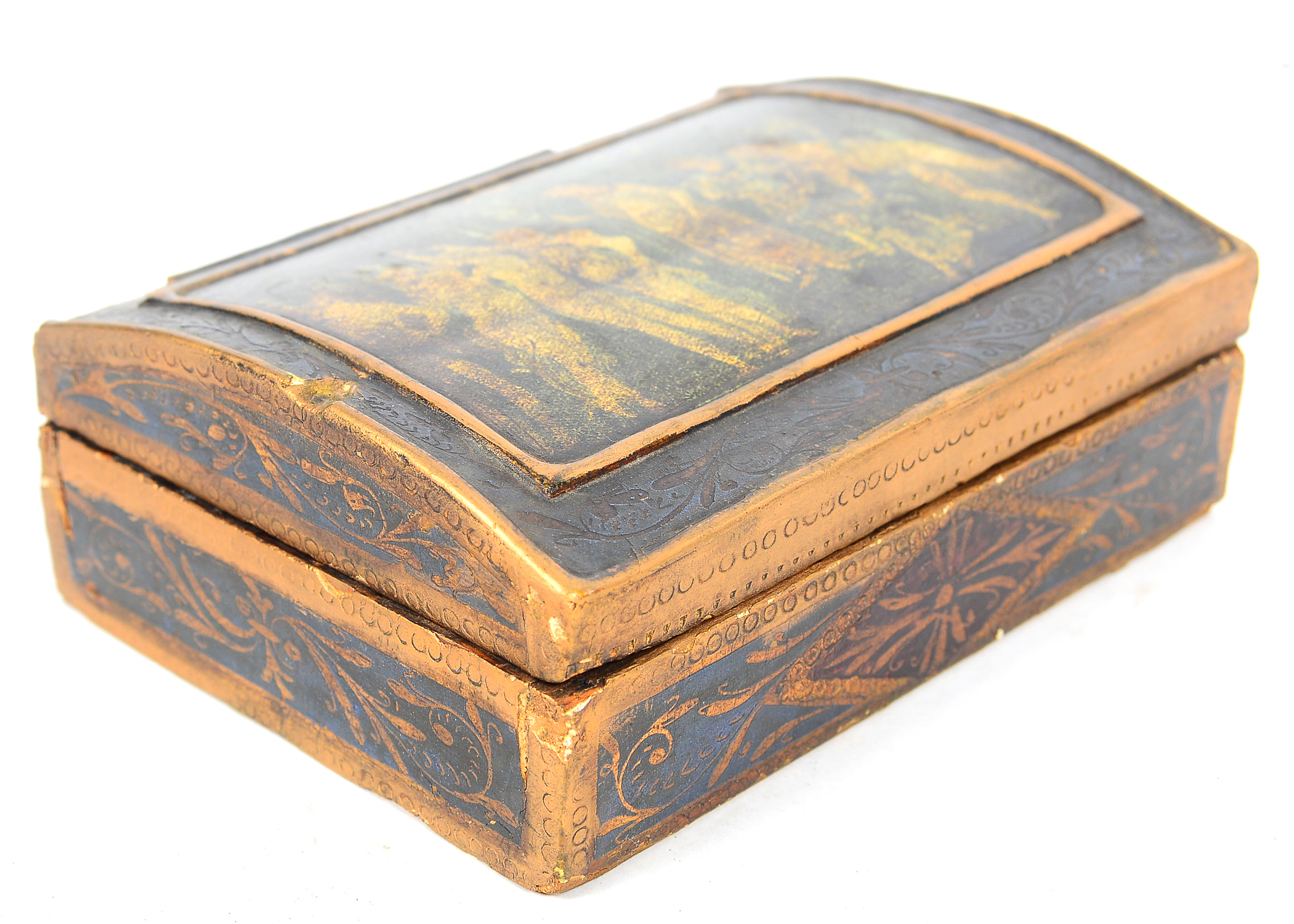 Collection of Hand Painted Wooden Jewelry Boxes