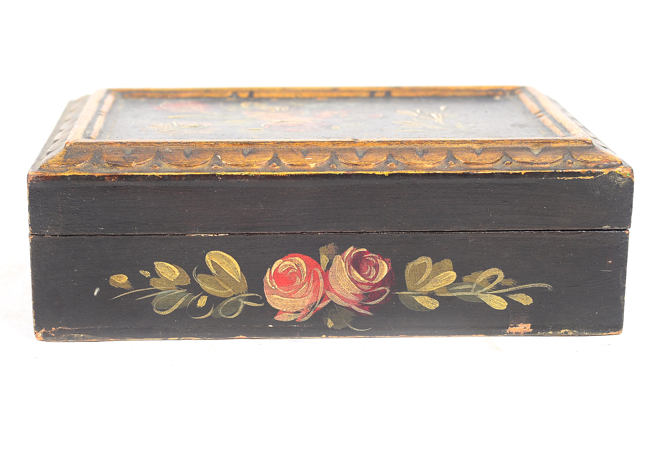 Collection of Hand Painted Wooden Jewelry Boxes
