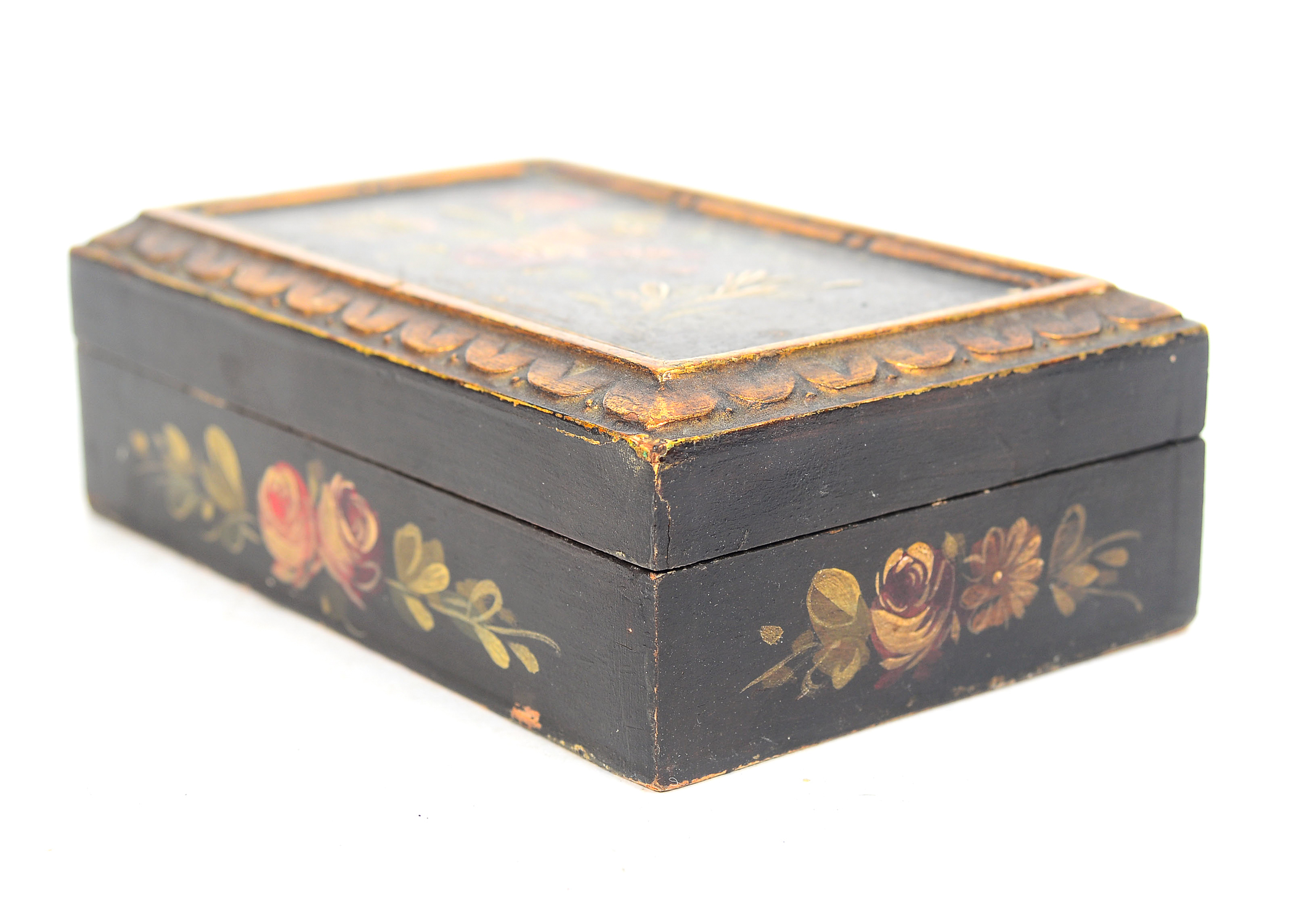 Collection of Hand Painted Wooden Jewelry Boxes