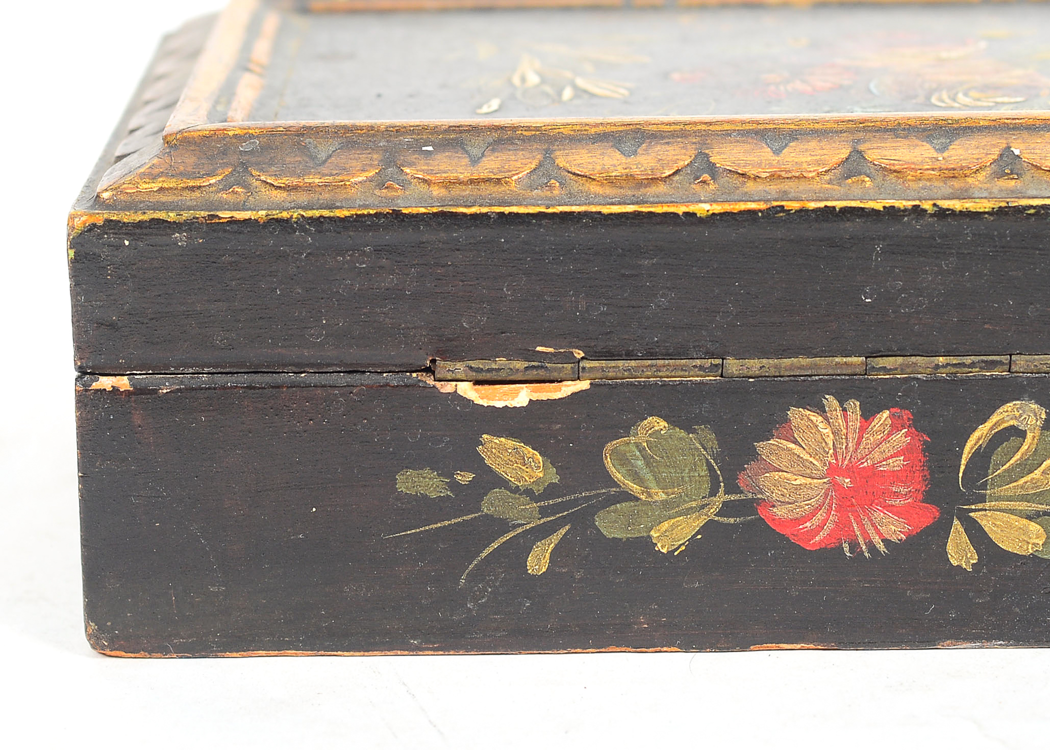 Collection of Hand Painted Wooden Jewelry Boxes