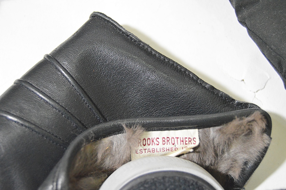 Men's Accessories with Brooks Brothers Leather Gloves, Pigskin Gloves