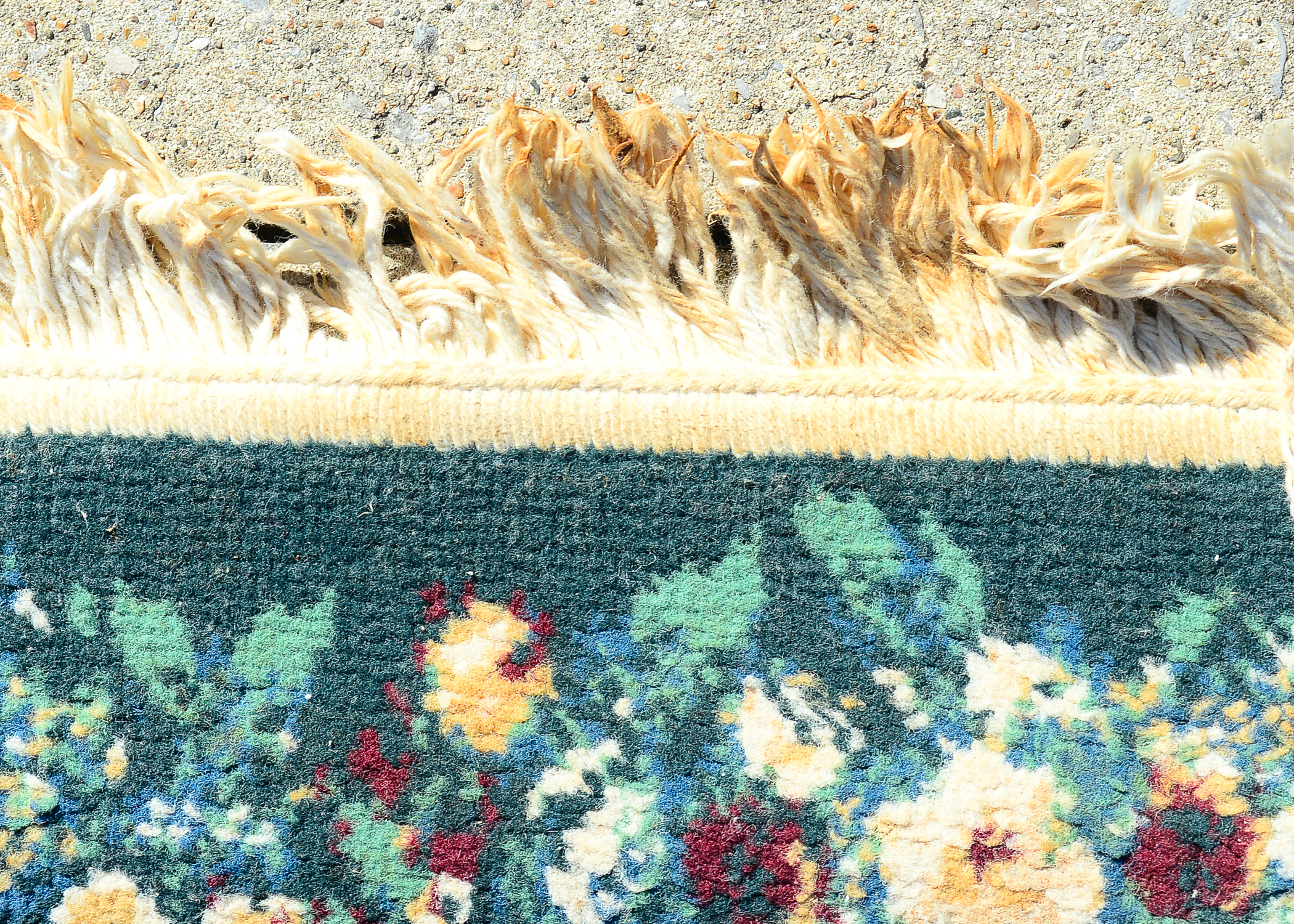Pair of Small Floral Rugs