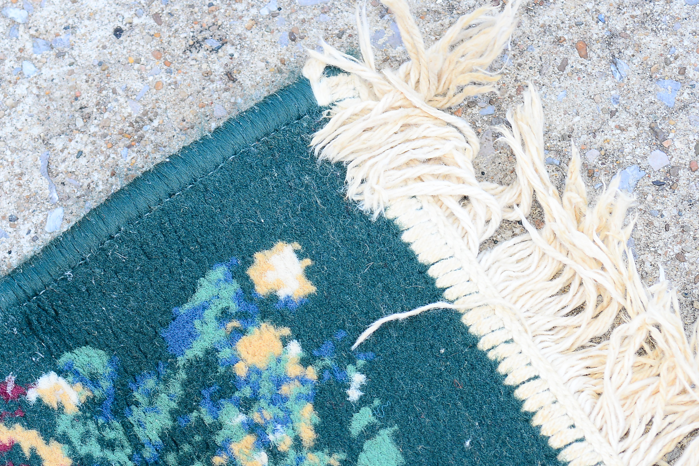 Pair of Small Floral Rugs