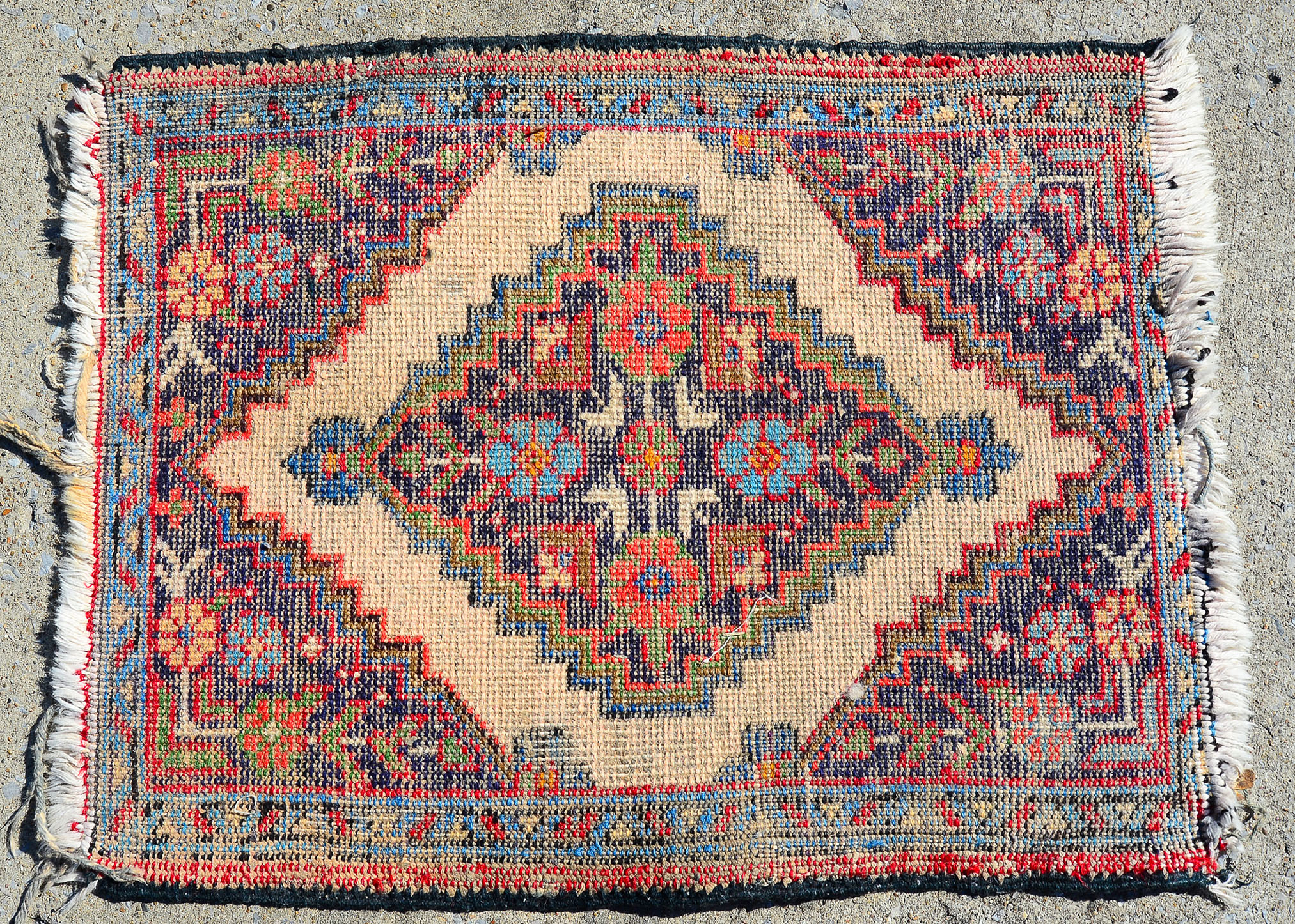 Small Handmade Persian Style Rug