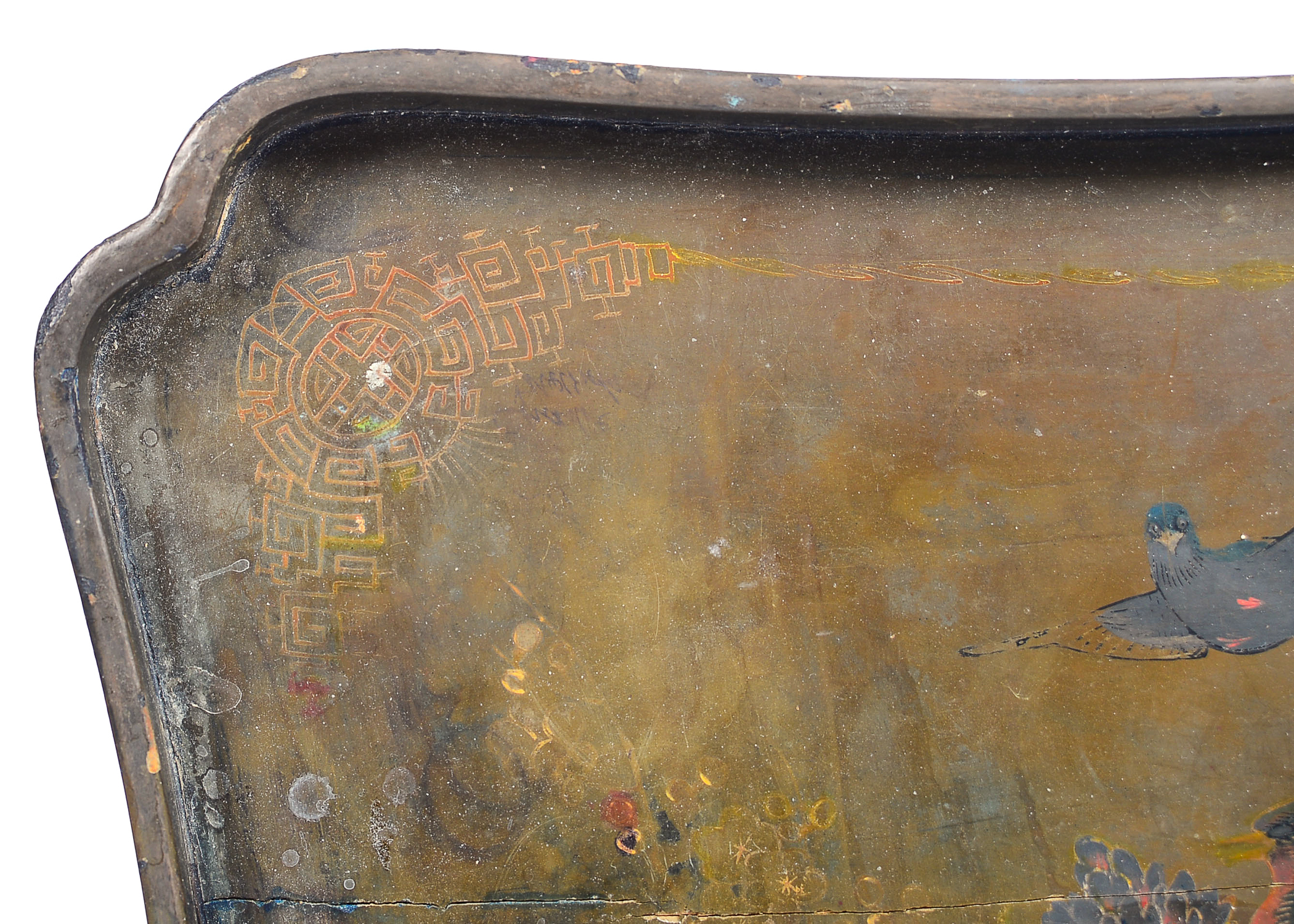 Hand Painted Wooden Tray