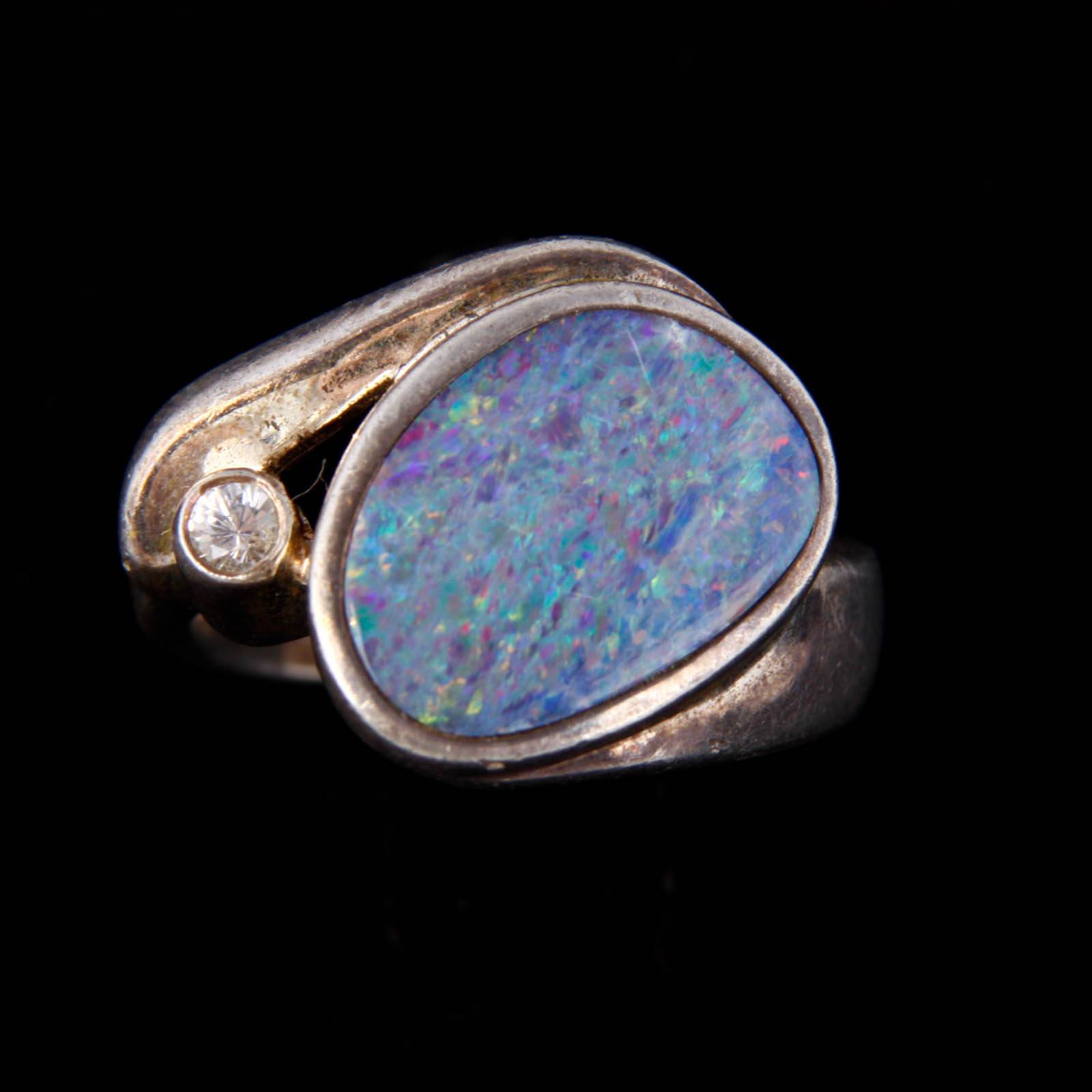 Opalescent Sterling Silver Rings