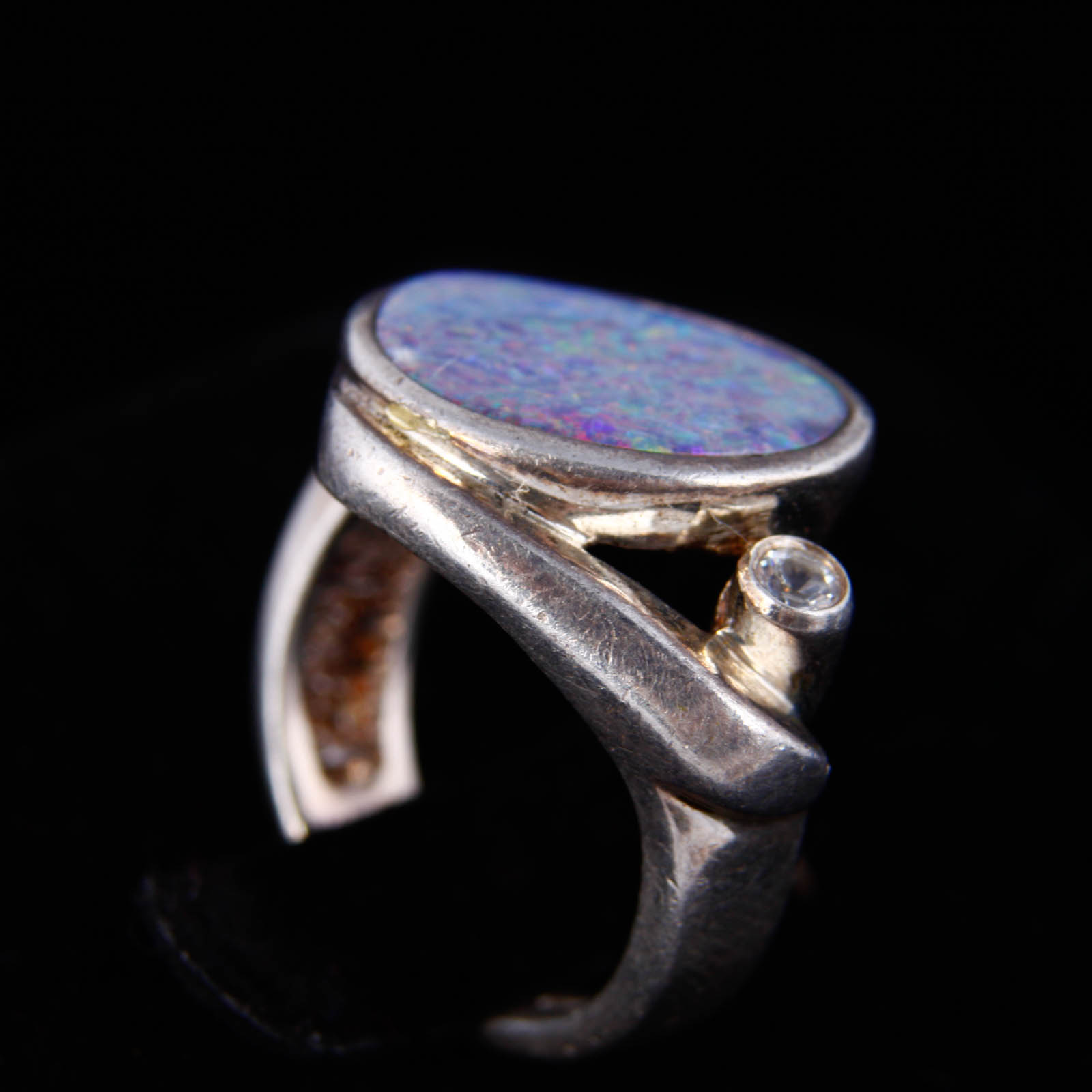 Opalescent Sterling Silver Rings