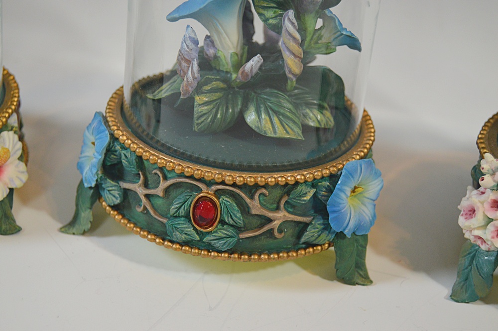 Hummingbird Figurine Bell Jar Collection