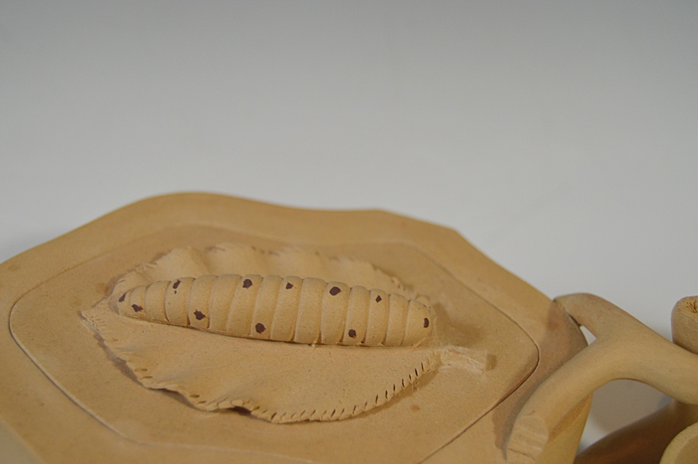 Bisque Pottery Tea Set, Bisque Cabin and Ceramic Vegetable Salt and Pepper