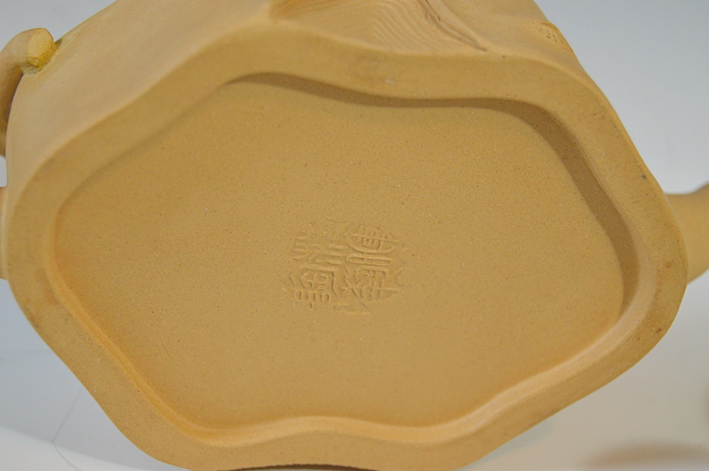 Bisque Pottery Tea Set, Bisque Cabin and Ceramic Vegetable Salt and Pepper