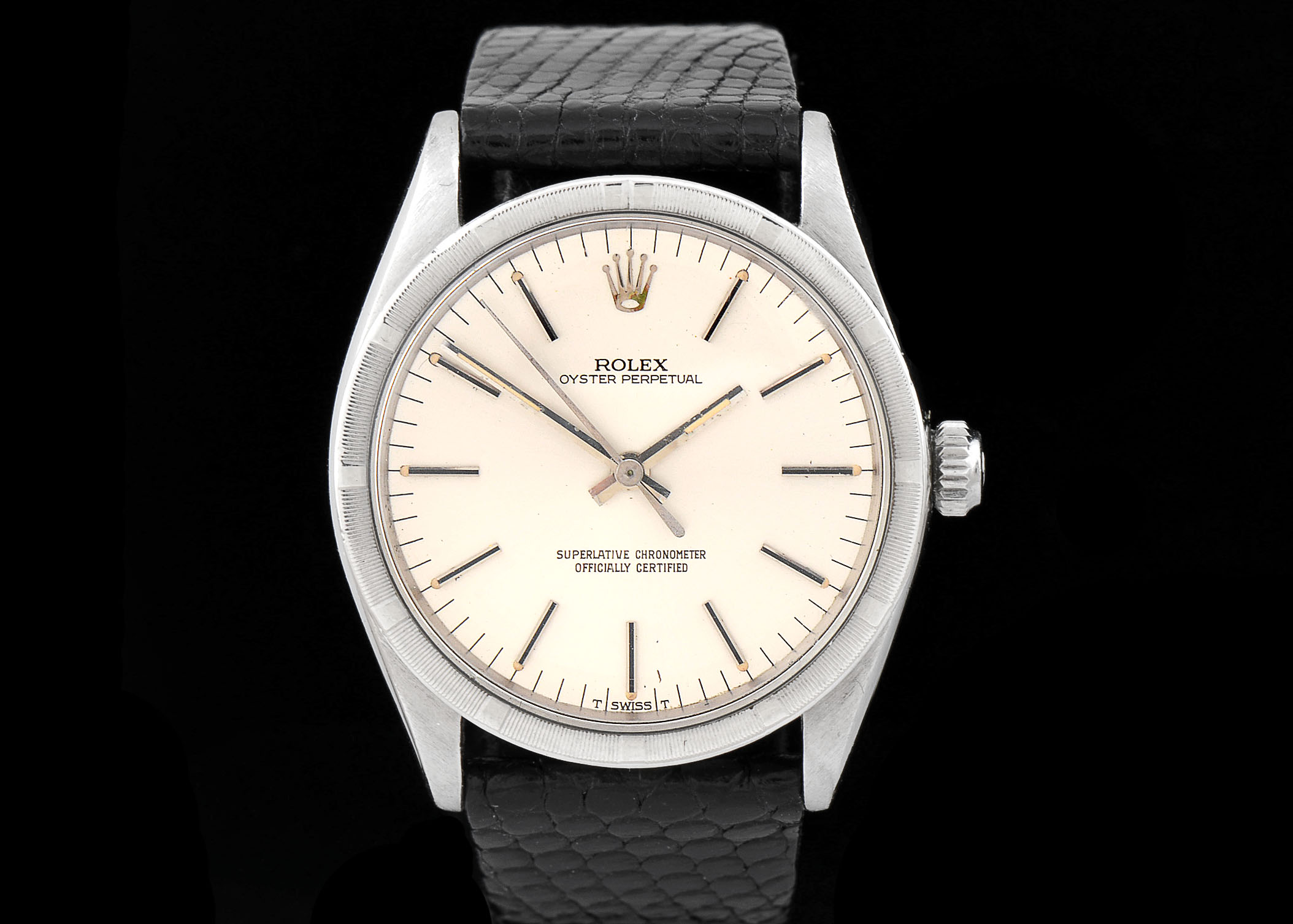 Rolex Perpetual Stainless with Leather Speidel Band #21