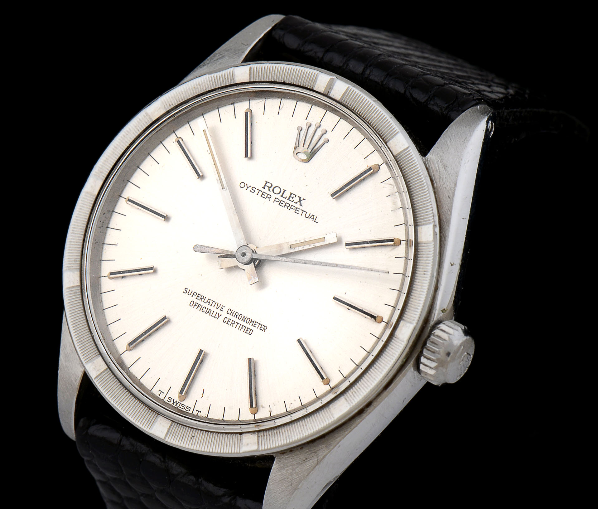 Rolex Perpetual Stainless with Leather Speidel Band #21