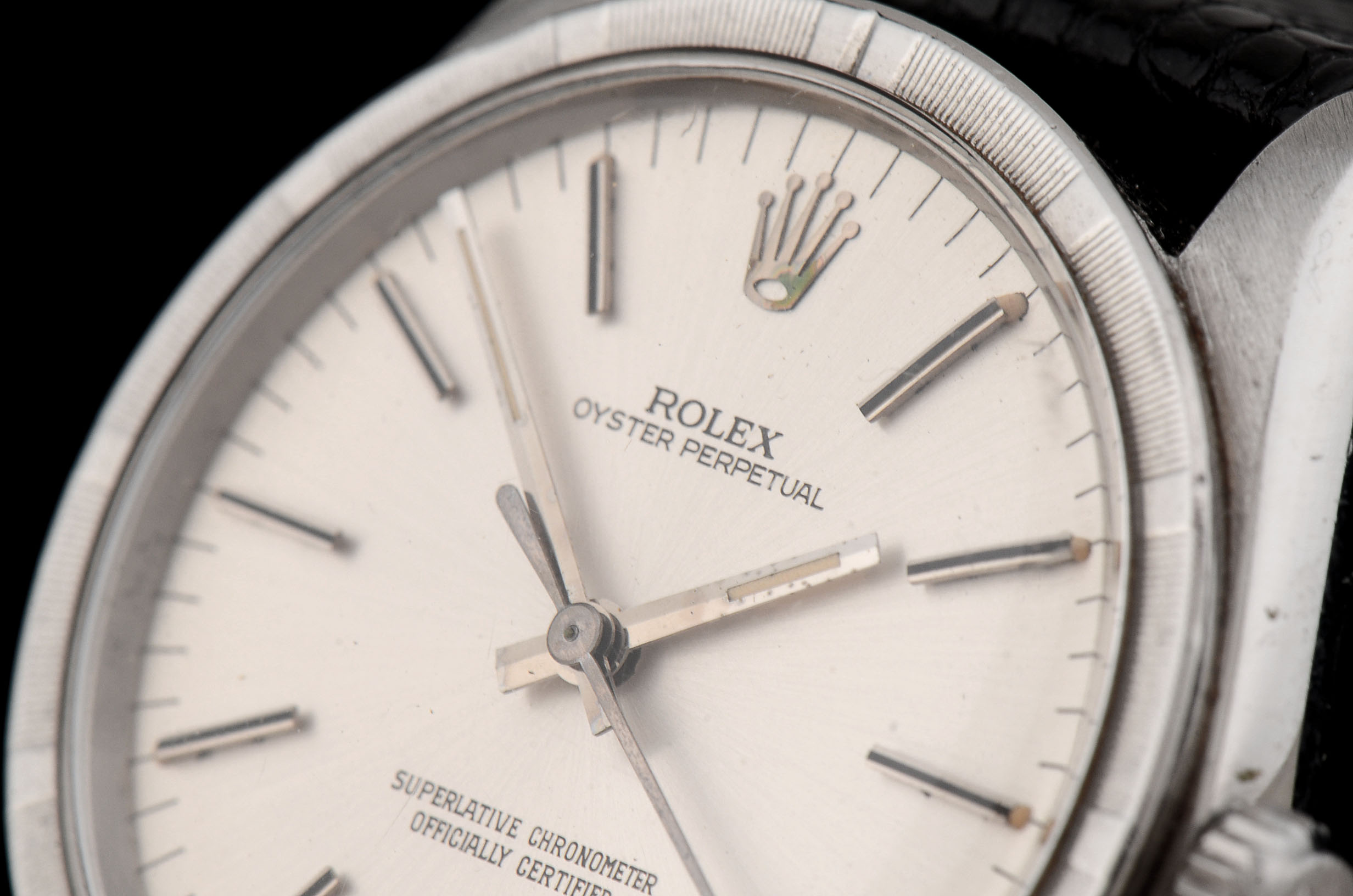 Rolex Perpetual Stainless with Leather Speidel Band #21