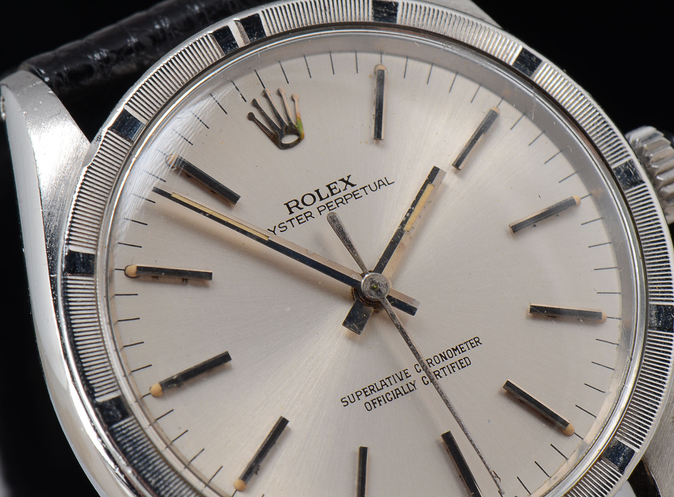Rolex Perpetual Stainless with Leather Speidel Band #21