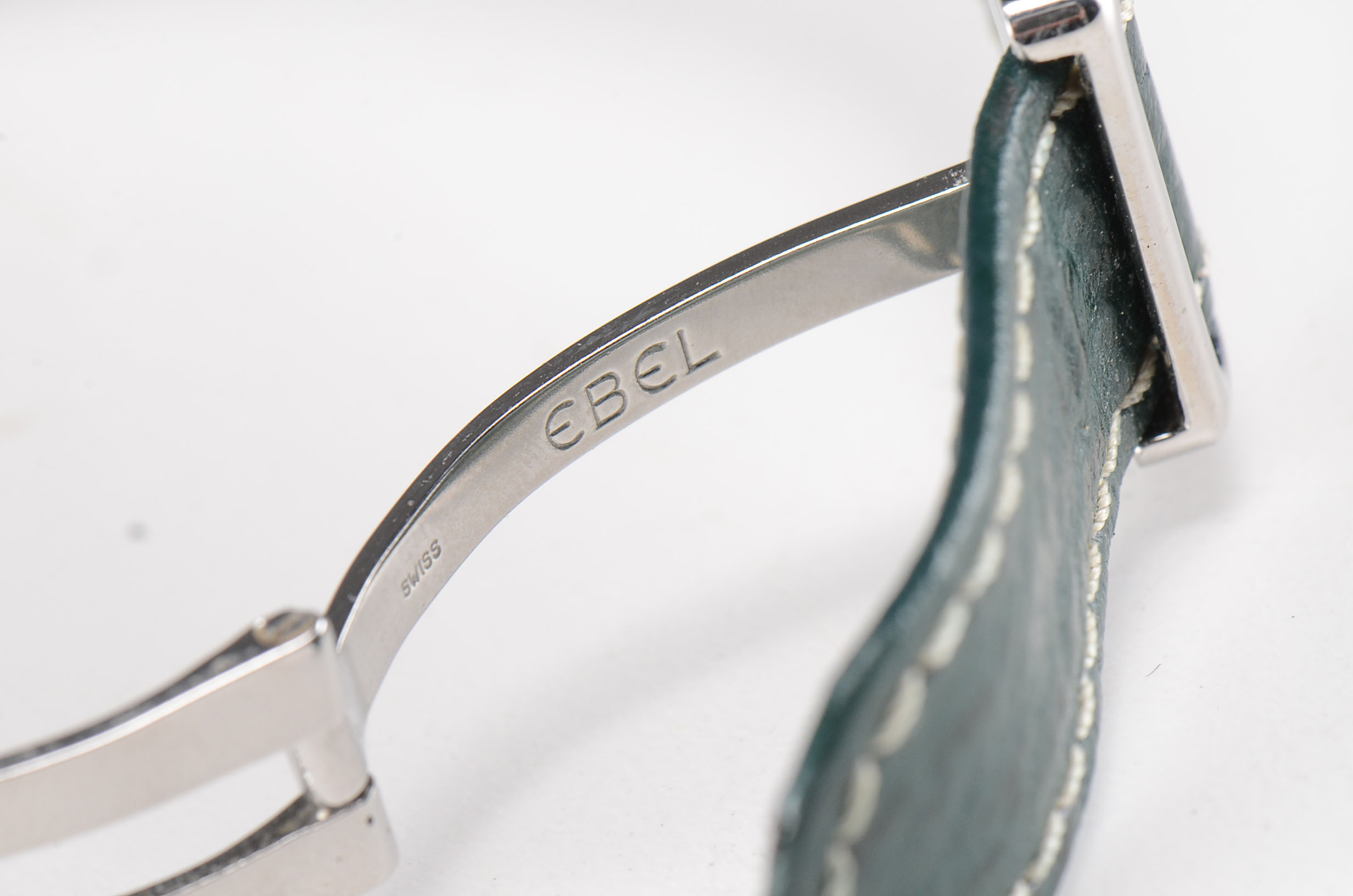 Ebel Voyager Automatic Wrist Watch with Dark Green Leather Band