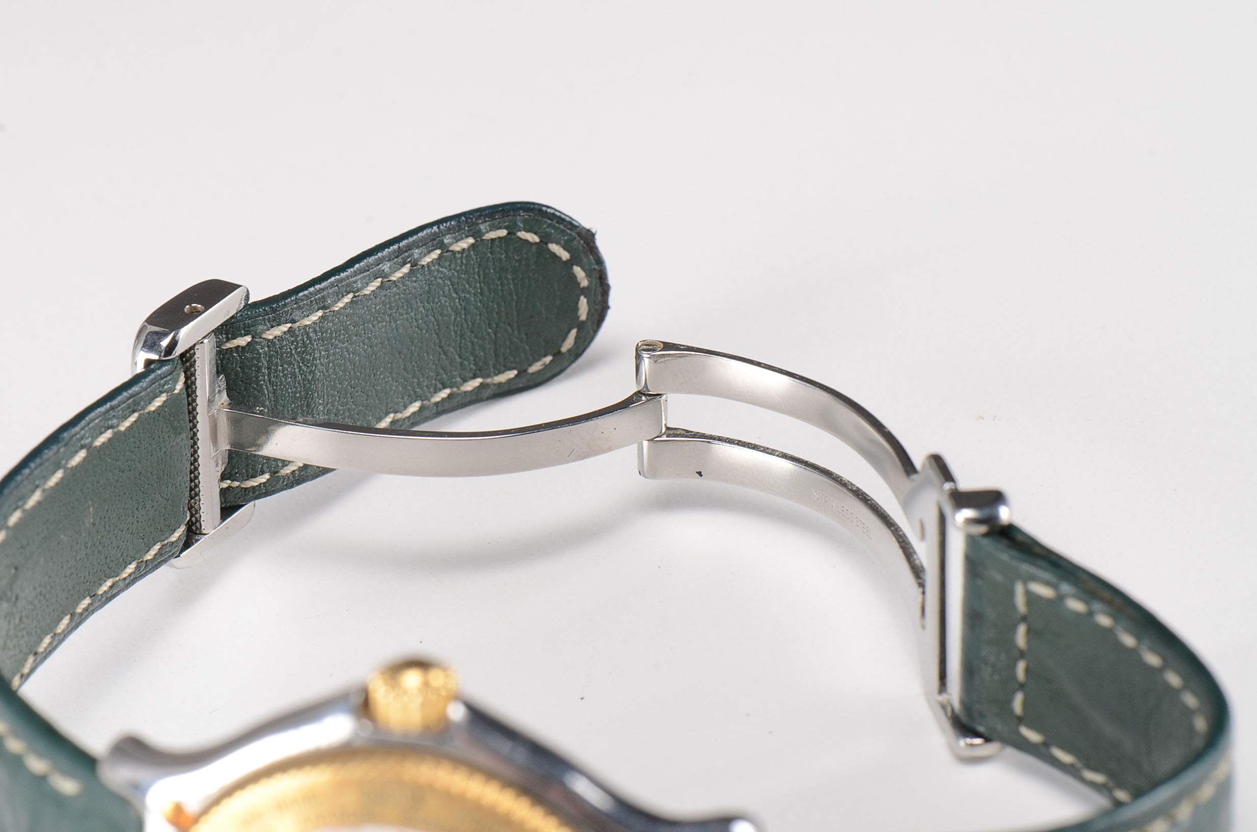 Ebel Voyager Automatic Wrist Watch with Dark Green Leather Band