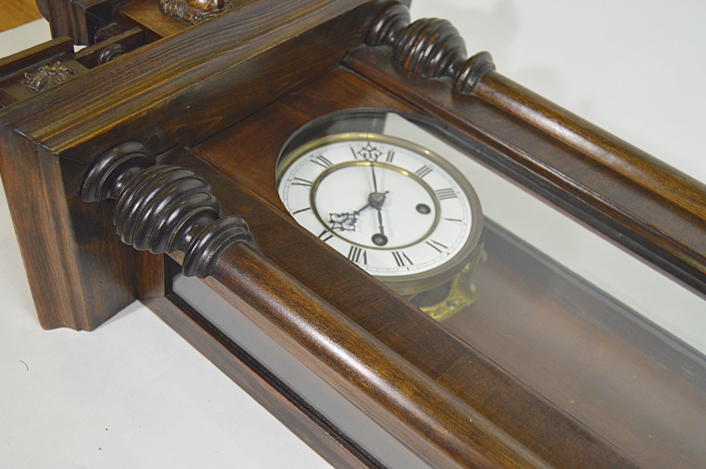 Antique German Porcelain Face Wall Clock