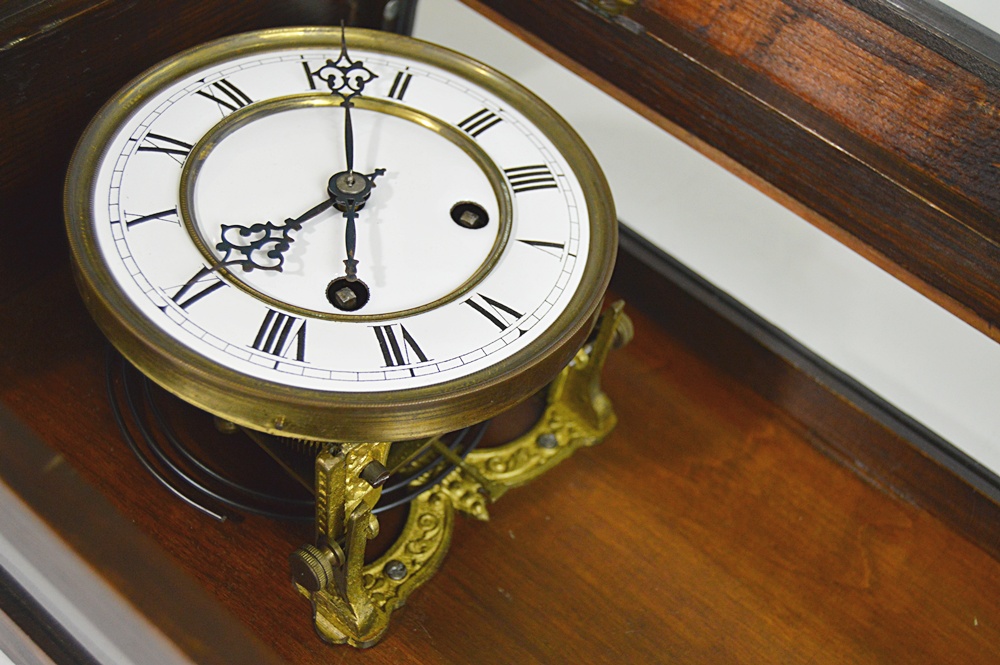 Antique German Porcelain Face Wall Clock
