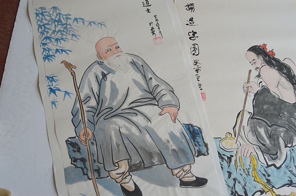 Four Original Signed Chinese Watercolors on Paper
