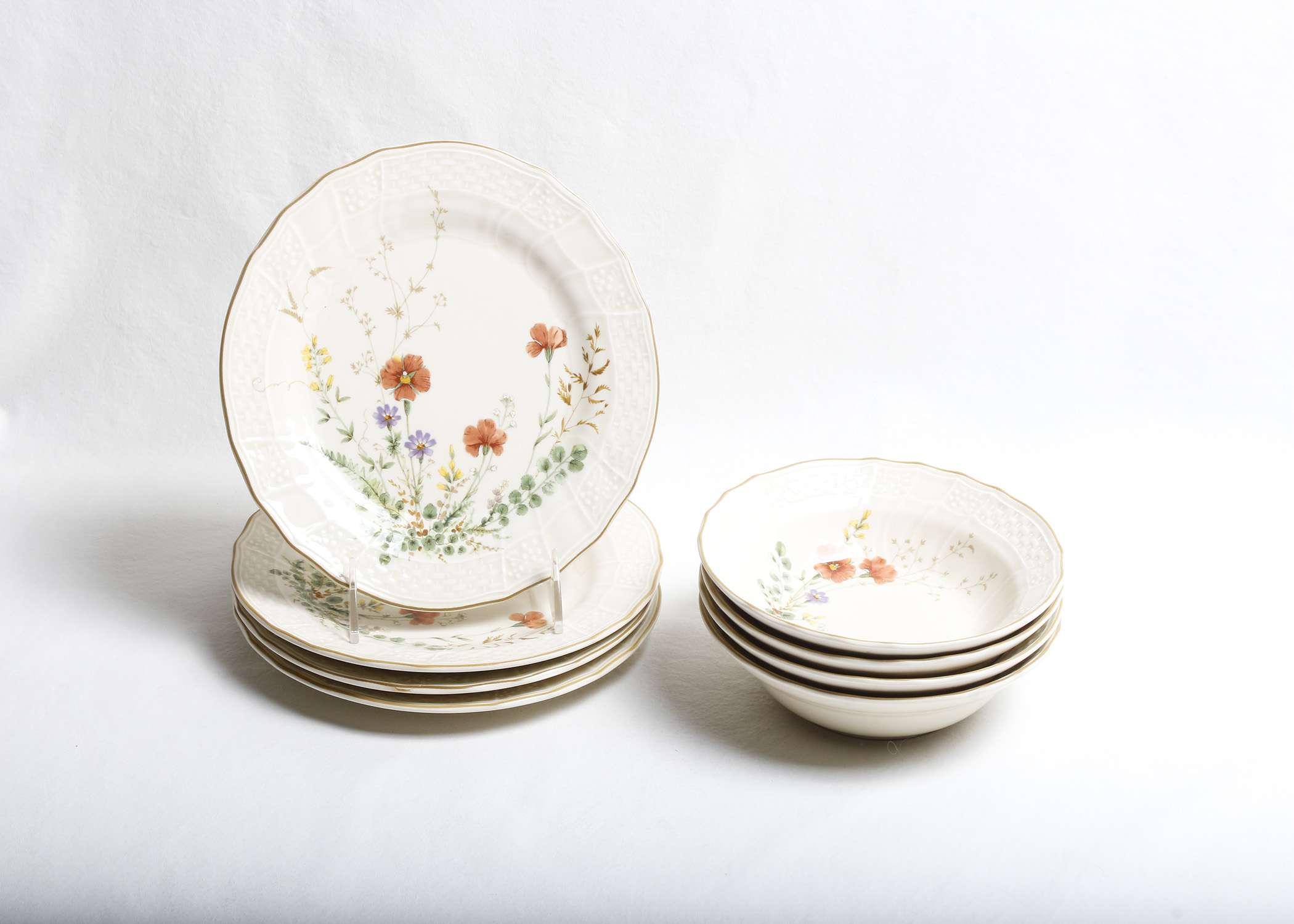 Four Settings of Mikasa Fine Ivory Margaux Dishware