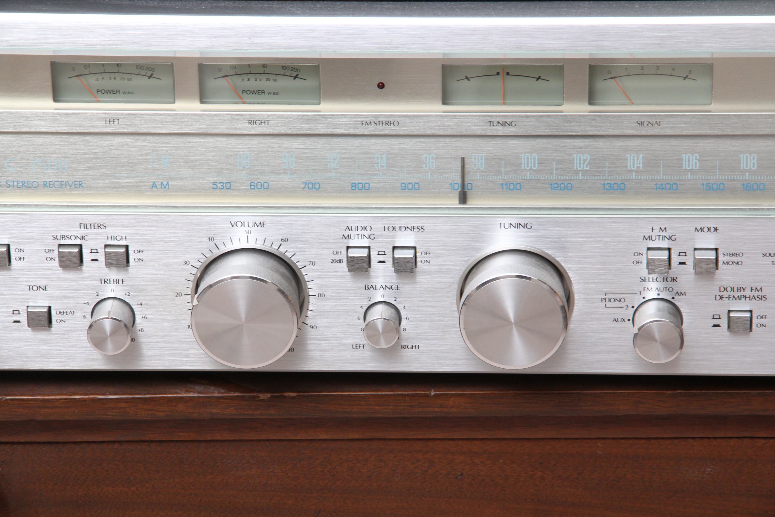 Vintage Sansui Stereo Receiver and Kenwood Turntable