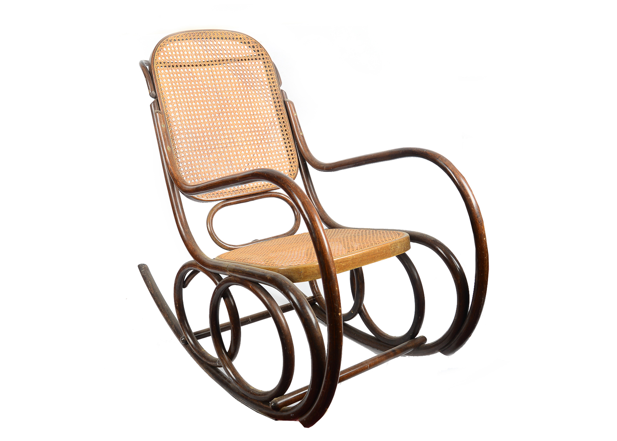 Bentwood Cane Seat Rocking Chair