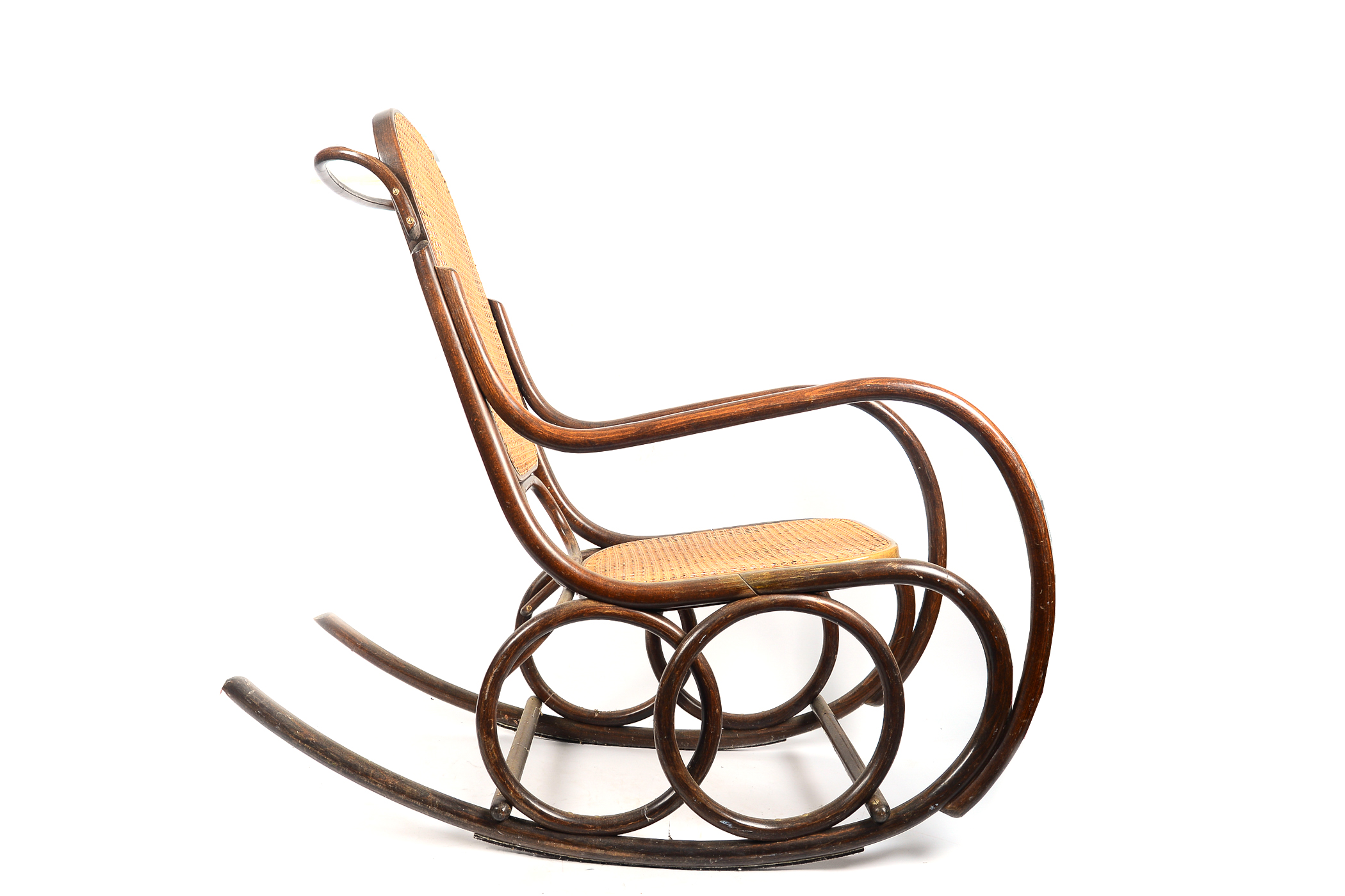 Bentwood Cane Seat Rocking Chair