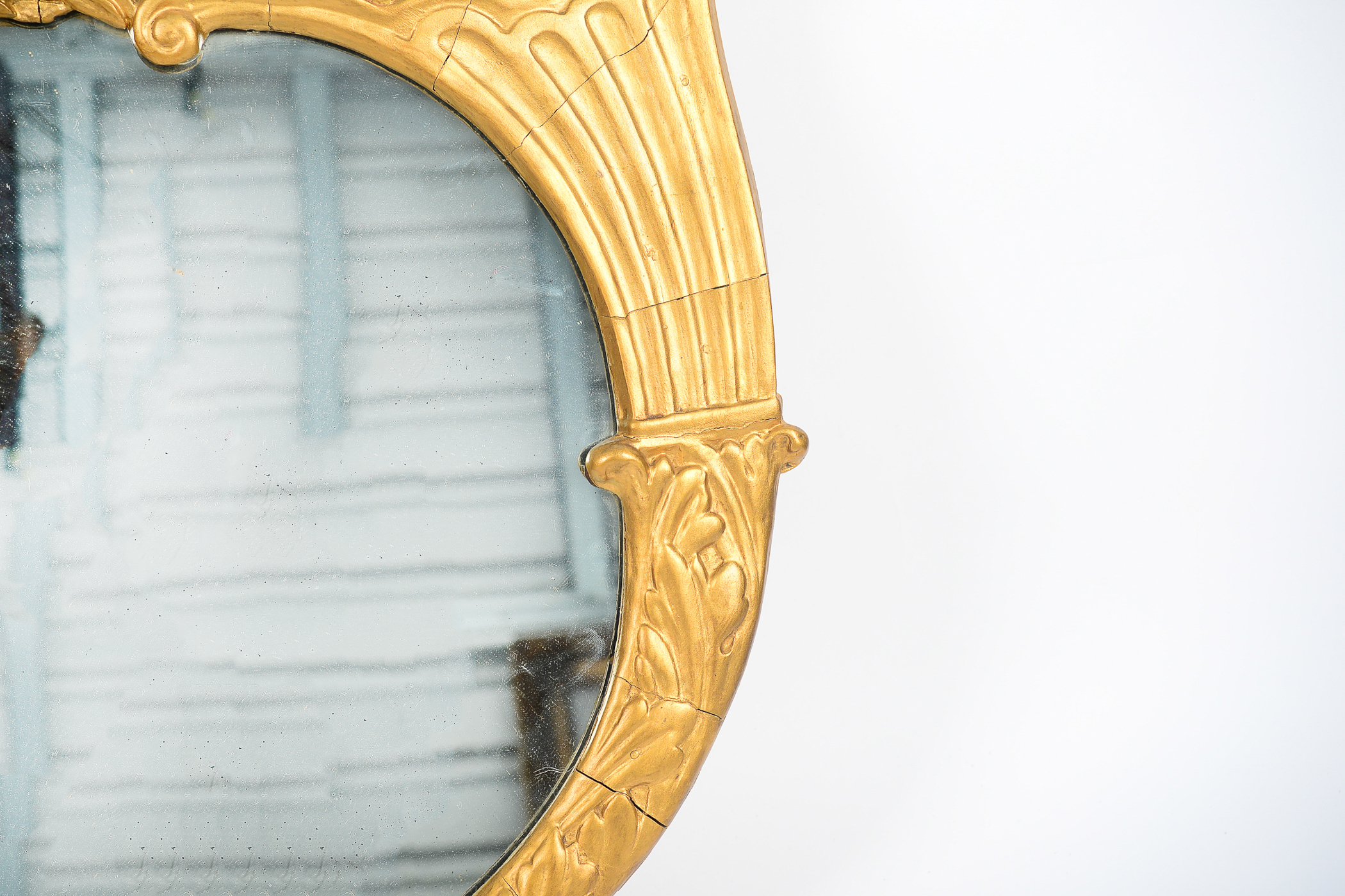 Antique Eagle Motif Gilt Mirror