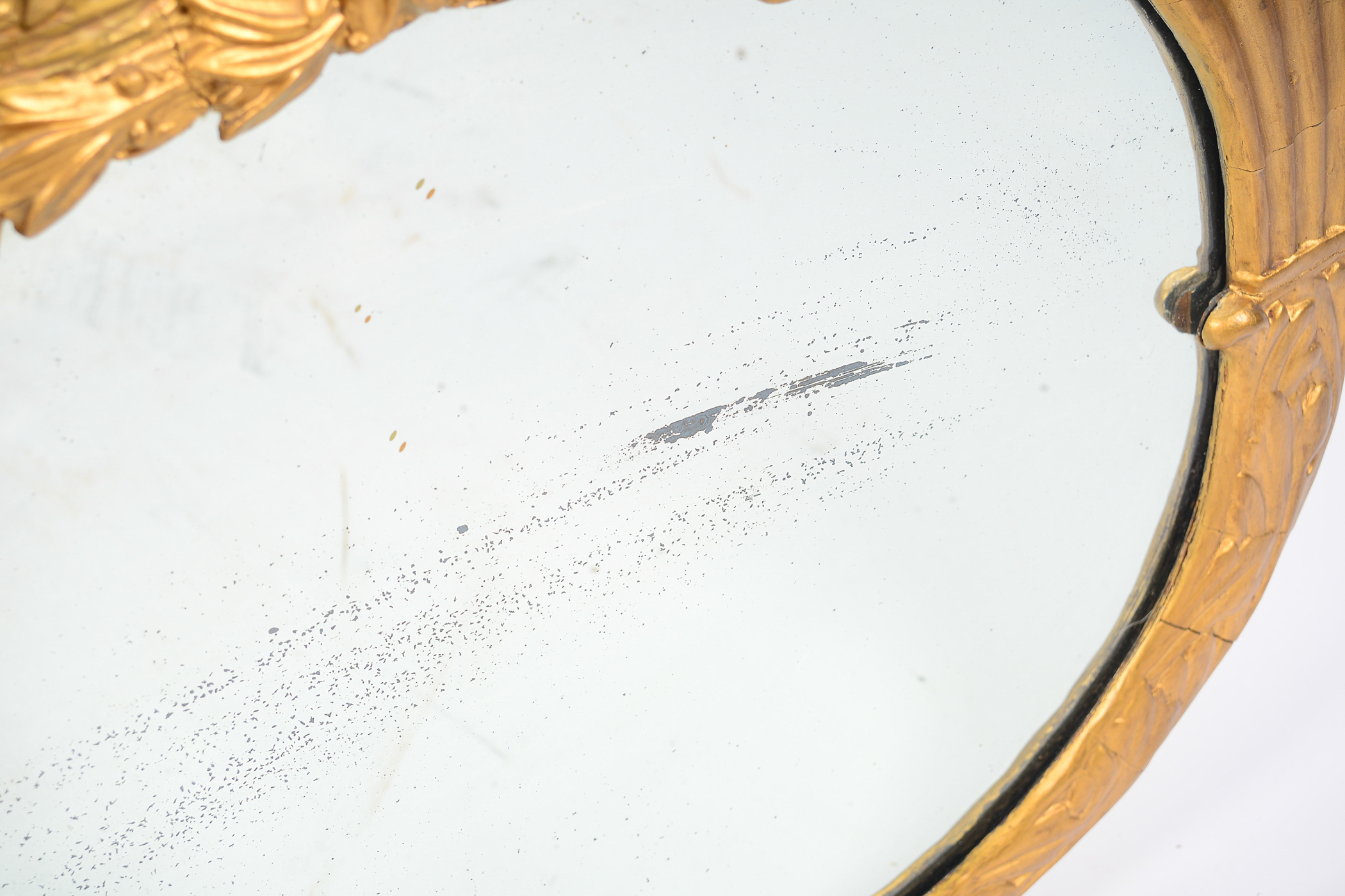 Antique Eagle Motif Gilt Mirror