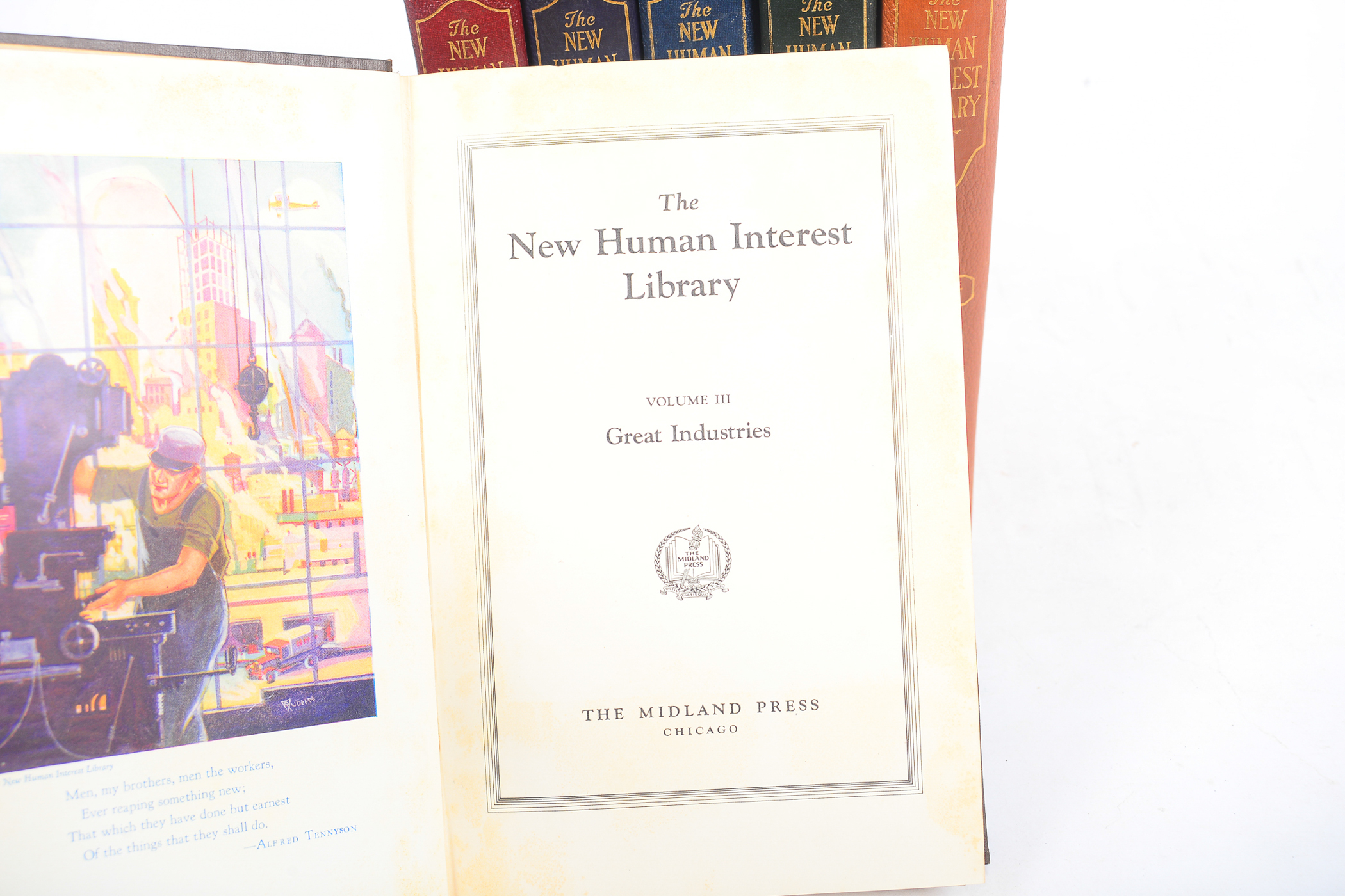 1928 "The New Human Interest Library" Six-Volume Set
