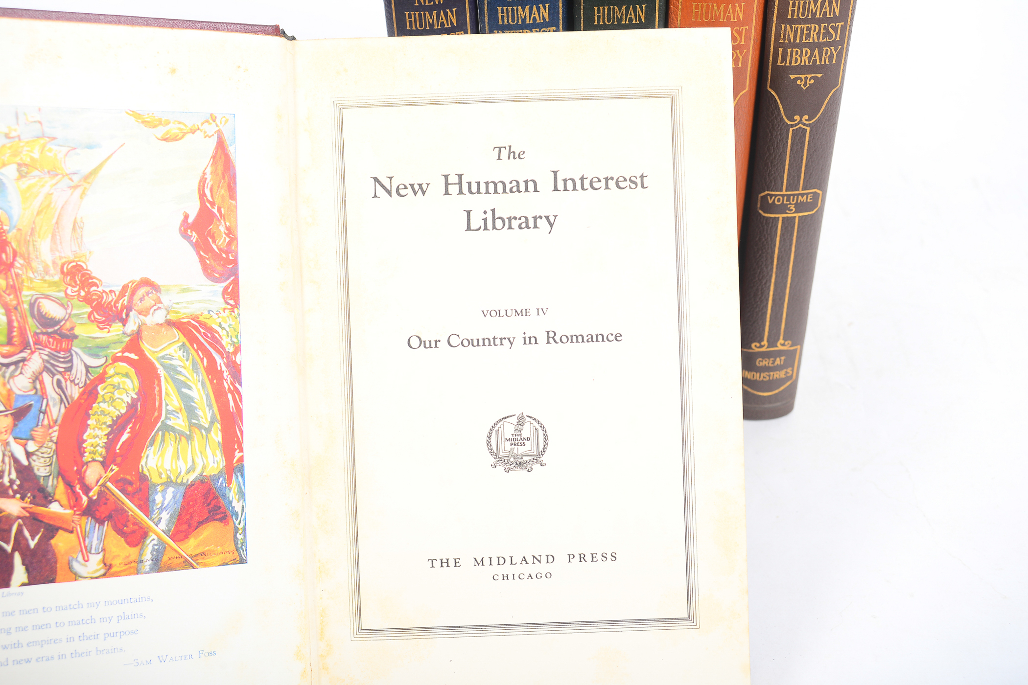 1928 "The New Human Interest Library" Six-Volume Set