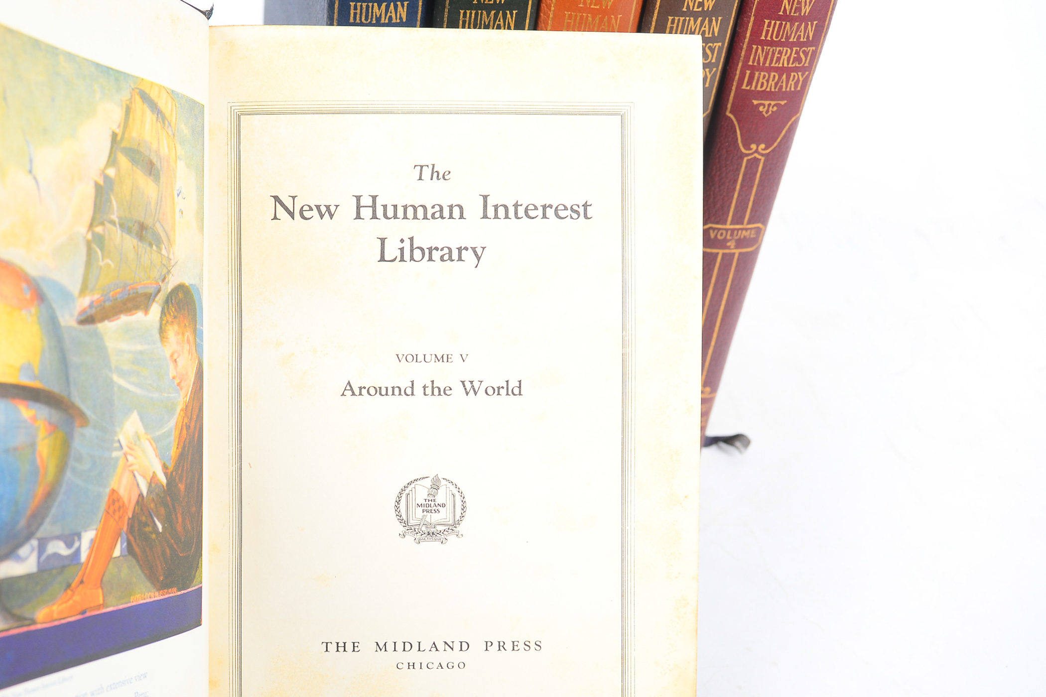 1928 "The New Human Interest Library" Six-Volume Set