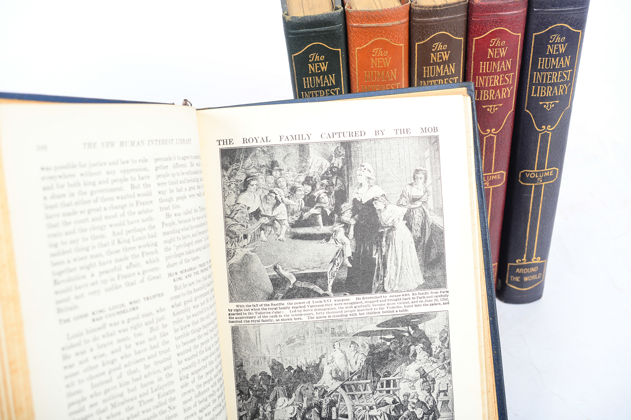 1928 "The New Human Interest Library" Six-Volume Set