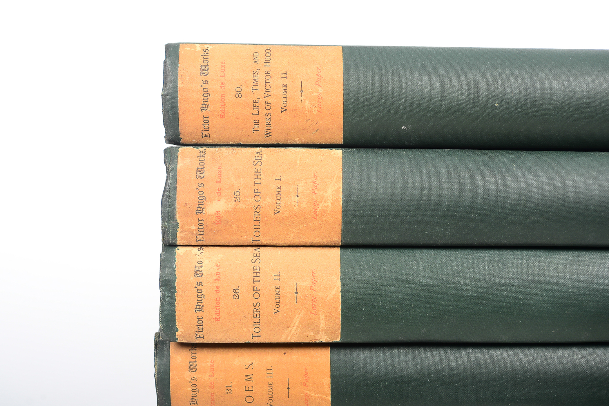 Antique Thirty-Volume Set of "Victor Hugo's Works"